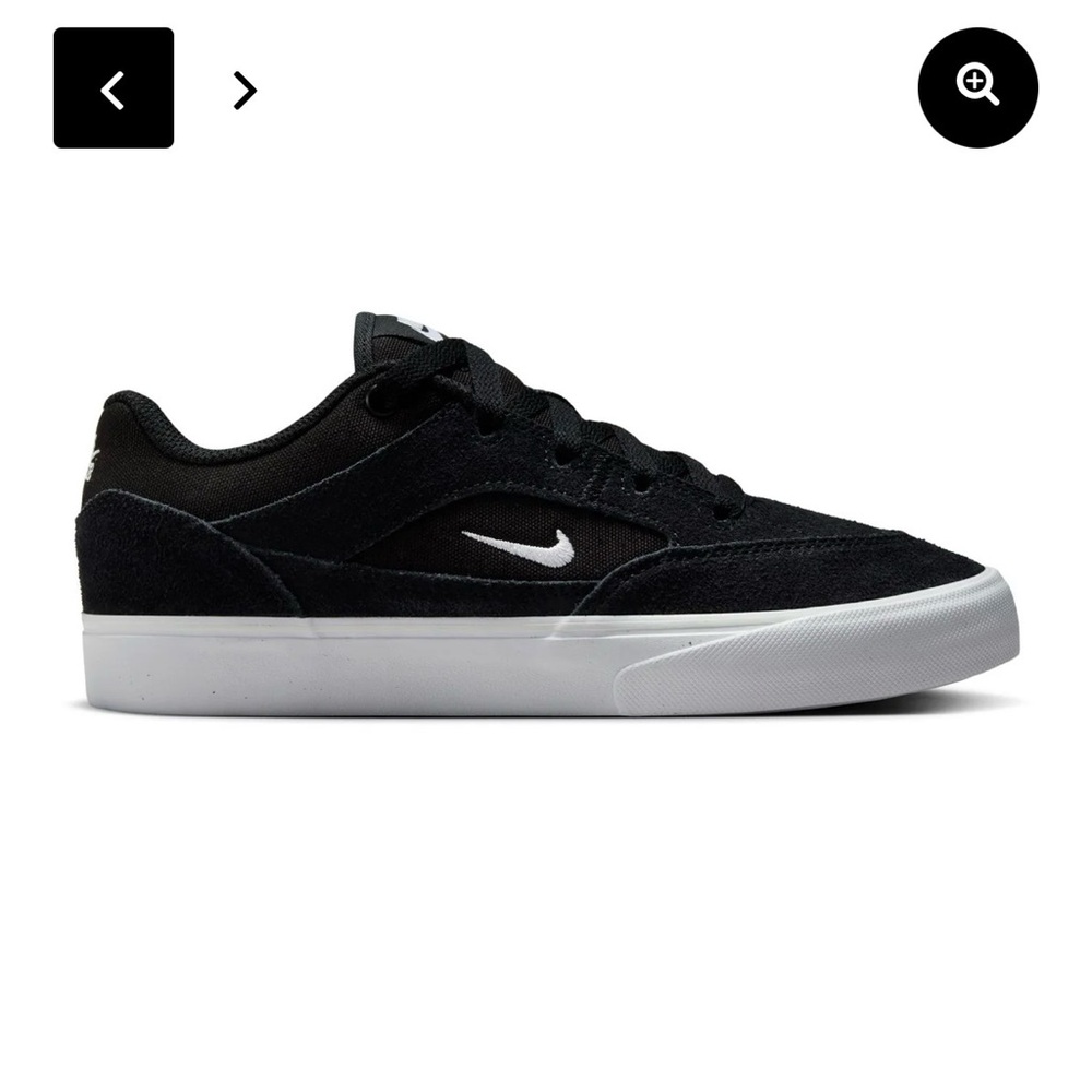 Nike SB Malor Skate Shoe (GS) (Black/White)